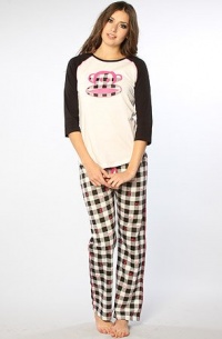 Paul Frank Women's Just Julius Check Pajama Set