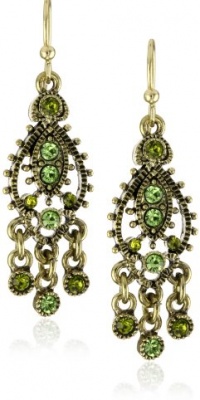 1928 Jewelry Peridot Grecian Earrings