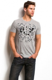 Armani Exchange Checkerboard Logo Tee