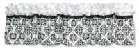 Trend Lab Window Valance, Versailles Black and White