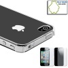 Premium Crystal Protective Hard Case / Cover / Shell for Apple iPhone 4 (Clear)