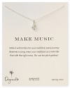 Sweet and oh so symbolic, this delicate sterling silver necklace from Dogeared is wholly noteworthy.