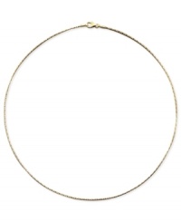 A versatile and beautiful chain necklace in 14k gold. Approximate length: 17-3/4 inches.