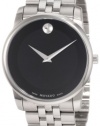 Movado Men's 0606504 Museum Stainless Steel Black Museum Dial Bracelet Watch