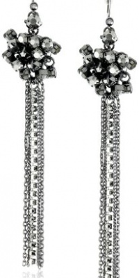 Kenneth Cole New York Urban Christmas Black Diamond Cup Multi Chain Earrings