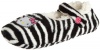 Hello Kitty Juniors Embroidered Zebra Pattern Fuzzy Babba Slipper Socks