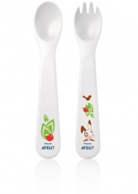 Philips AVENT BPA Free Toddler Spoon and Fork, 12+ Months