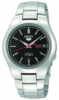 Seiko Men's SNK607 Seiko 5 Automatic Black Dial Stainless-Steel Bracelet Watch