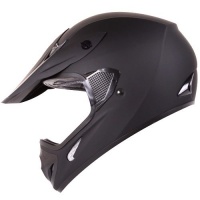 Matte Black Motocross ATV Dirt Bike Open Face Helmet Model#602