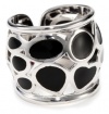 Roberto Coin Fifth Season Black Enamel Sterling Silver Mauresque Ring, Size 7