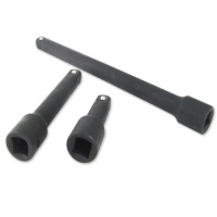 Neiko 3-Piece 1/2-Inch Drive Air Impact CrV Extension Bar - 3, 5, 10 Inch