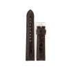 Ladies' Genuine Crocodile Watch Band Brown 18mm Watchband Built-In Spring Bars