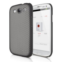 elago G5 Breathe Case for Galaxy S3 (Fits Verizon, AT&T, T-Mobile, Sprint and other Carriers) - Semigloss Metallic Dark Gray - ECO PACK