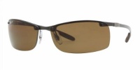 Ray ban Sunglasses RB8305 Tech 082/83 Dark Carbon/Polarized Brown, 64mm