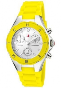 Women's Tahitian Jelly Bean Chronograph White Enamel Dial Yellow Silicon