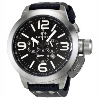 TW Steel Canteen Chronograph Black Dial Stainless Steel Mens Watch TW4