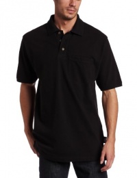 Dickies Men's Short Sleeve Mini Pique Polo With Moisture Wicking