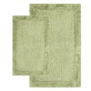 Chesapeake 2-Piece 21-Inch by 34-Inch and 24-Inch by 40-Inch Bella Napoli Rug Set, Bottle Green