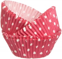 Wilton Pink Dots Baking Cups, 75 Count