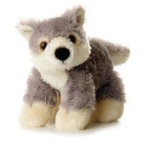 Aurora WOOLSEY Wolf Mini Flopsie 8 Plush Beanbag