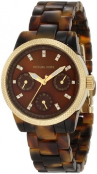 Michael Kors Quartz Brown Gem Dial Totoiseshell Band - Women's Watch MK5399