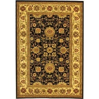 Safavieh Lyndhurst Collection LNH212A Black and Ivory Area Rug, 3-Feet 3-Inch by 5-Feet 3-Inch