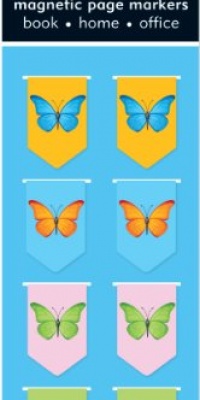 Butterflies i-Clips Magnetic Bookmarks