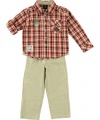 Akademiks Bernalillo 2-Piece Outfit (Sizes 4 - 7) - red, 7