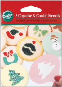 Christmas Cupcake & Cookie Stencils, 8-Pack