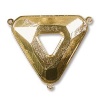 Gold Tone 3-Ring Connector Setting For SWAROVSKI ELEMENTS 30mm Cosmic Triangle (1)