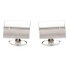 Dolan Bullock Sterling Silver Channel Set Diamond Accent Cuff Links