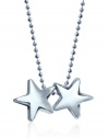 Alex Woo Little Signs Sterling Silver Twin Stars (Gemini) Pendant Necklace, 16