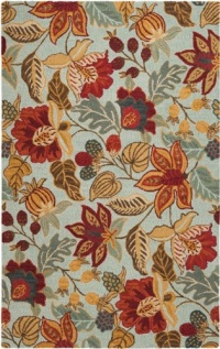 Area Rug 8x10 Rectangle Country & Floral Blue - Multi Color Color - Safavieh Blossom Rug from RugPal