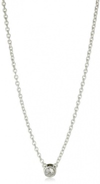 T Tahari Silver Signature Pendant Necklace