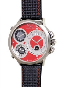 Curtis & Co. Big Time World 57mm Red Dial Swiss Made Numbered Limited Edition Watch