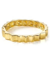 Spike it rich with this Kenneth Jay Lane bangle, cast in 22-karat gold plated metal.