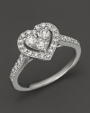 Diamond Heart Ring in 14K White Gold, 0.75 ct. t.w.