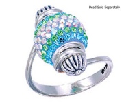 Zable(tm) Sterling Silver Pandora Compatible Bead Ring for single Pandora Compatible Bead (not included) Size 7