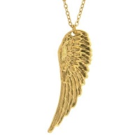 Angel Wing Necklace, in Gold