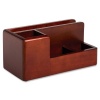 Rolodex 1734648 An Elegant Warm Metropolitan Look. Desk Organizer, Mahogany