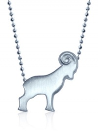 Alex Woo Little Signs Sterling Silver Ram (Aries) Pendant Necklace, 16