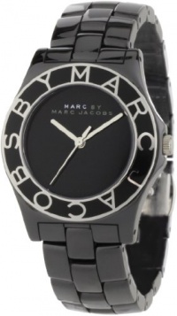 New MARC BY MARC JACOBS MBM9501 Women's Blade Black Dial Black Ceramic Band Watch