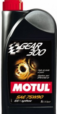 Motul 3178CZ Gear 300 75W90 100 Percent Synthetic Ester Based Racing Gearbox and Differential Lubricant - 1 Liter