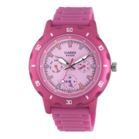 Casio Women's LTP1328-4EV Sport Classic Pink Analog Dial and Resin Strap Watch