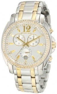 Michael Kors Women's Cameron MK5603 Silver Two-tone Stainless-Steel Analog Quartz Watch with Silver Dial