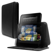 Marware Revolve Genuine Leather Rotating, Standing Case for Kindle Fire HD 7, Black (only fits Kindle Fire HD 7)