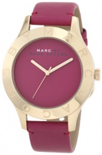 New MARC BY MARC JACOBS MBM1203 Women's Blade Amethyst Dial Amethyst Leather Band Watch