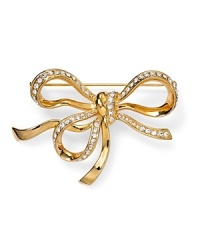 Created to mark the brand's 40-year anniversary, this gleaming Carolee pin is to tie for, accented by delicate inset crystals.