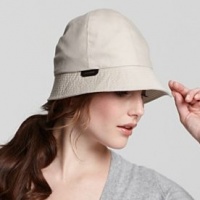 Burberry Gaberdine Dark Gabrielle Cotton Rain Hat - Trench - Sz M