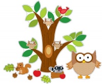 Owl Bulletin Board Sets / BBS - Multi-Colored; no. CD-110137